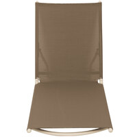 Grosfillex US683181 Taupe Replacement Sling for Calypso Stacking Adjustable Resin Chaises in Sandstone