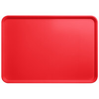 Carlisle 2618FGQ017 Customizable Red 18" x 26" Glasteel Display / Bakery Fiberglass Tray   - 6/Case