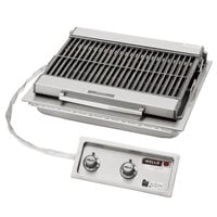 Wells 5H-B406-400V 24 inch Built-In Electric Charbroiler with Two Control Knobs - 400V, 5400W