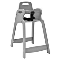 Koala Kare KB833-01 Light Gray Assembled Recycled Plastic High Chair