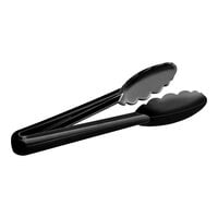 Mercer Culinary M35100BK Hell's Tools® 9 1/2" Black High Temperature Plastic Tongs