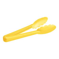 Mercer Culinary M35100YL Hell's Tools® 9 1/2" Yellow High Temperature Plastic Tongs