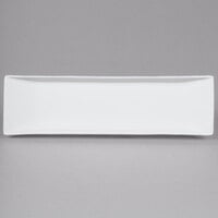 Cal-Mil PP152 Gourmet Display Long Rectangle Porcelain Platter - 23" x 7"