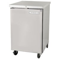 Beverage-Air BB24HC-1-S 24 inch Stainless Steel Counter Height Solid Door Back Bar Refrigerator