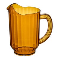 Carlisle 554013 VersaPour 60 oz. Amber Polycarbonate Beverage Pitcher