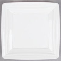 Tuxton CWH-0845 Concentrix 8 1/2 inch White Square China Plate - 12/Case
