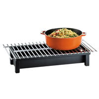 Cal-Mil 1348-22-13 One by One Black Chafer Griddle - 22 inch x 12 inch x 4 inch