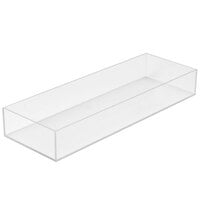 Cal-Mil 1397-12 Cater Choice Clear Acrylic Accessory Bowl - 7 inch x 20 inch x 3 inch