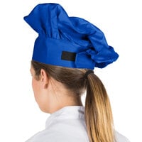 Choice 13 inch Royal Blue Chef Hat