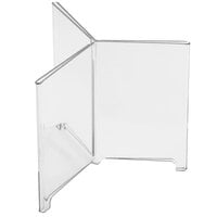 Cal-Mil 576 Classic 4" x 6" 3-Wing Footed Acrylic Displayette