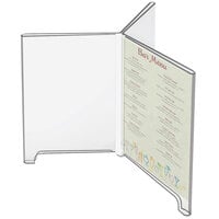 Cal-Mil 576 Classic 4 inch x 6 inch 3-Wing Footed Acrylic Displayette
