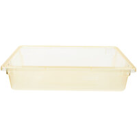 Carlisle 10621C22 StorPlus Yellow Food Storage Box - 26 inch x 18 inch x 6 inch
