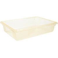 Carlisle 10621C22 StorPlus Yellow Food Storage Box - 26" x 18" x 6"