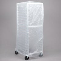 52 inch x 80 inch Disposable .6 Mil Bun Pan Rack Covers - 50/Roll