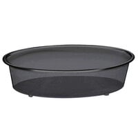 Cal-Mil 316-12-13 Turn N Serve Black Deep Tray for 12" Cal-Mil Sample Dome Covers