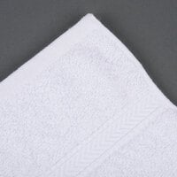 Oxford Gold Dobby 16 inch x 30 inch 86/14 Cotton-Polyester Blend Hand Towel 4 lb. - 12/Pack