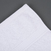 Oxford Gold Dobby 16 inch x 30 inch 86/14 Cotton-Polyester Blend Hand Towel 4 lb. - 120/Case