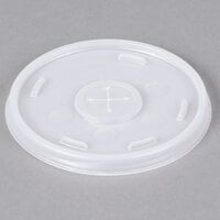 Dart 10SL Translucent Lid with Straw Slot - 100/USA, Mexico - 100/Pack