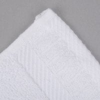 Oxford Signature 13 inch x 13 inch 100% 2 Ply Cotton Wash Cloth 1.5 lb. - 12/Pack