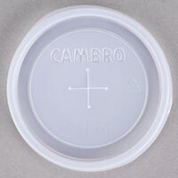 Cambro CLLT8 Disposable Translucent Lid with Straw Slot for Cambro LT8 Laguna 8 oz. Tumbler - 2000/Case