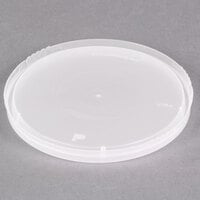 Tamper Resistant Tamper Evident Translucent Lid for Round Deli Containers - 50/Pack