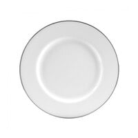 10 Strawberry Street SL0004 7 3/4" Silver Line Porcelain Salad / Dessert Plate - 24/Case