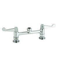Equip by T&S 5F-4DWS00 Deck Mount Mixing Faucet with Wrist Action Handles on 4 inch Centers