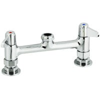Equip by T&S 5F-8DLS00 Deck Mount Mixing Faucet with Lever Handles on 8 inch Centers