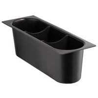 Regency 18 x 36 Stainless Steel Underbar Ice Bin with Sliding Lid and  Bottle Holders - 119 lb.