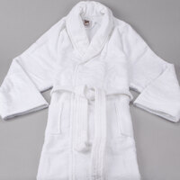 Oxford Velour Shawl Collar Bath Robe - 12/Pack