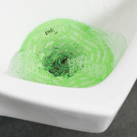 Lavex Janitorial Green Apple Scent Deodorized Gel Urinal Screen - 10/Pack