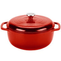 Lodge 7.5 Qt. Cast Iron Dutch Oven in Red - EC7D43