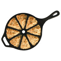 Lodge L8CB3 Pre-Seasoned Cast Iron Wedge Pan with 8 Impressions