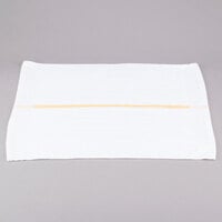 Chef Revival 16 inch x 19 inch Gold Stripe 28 oz. 100% Cotton Bar Towel - 12/Pack