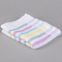 Chef Revival 15 inch x 26 inch Multi-Stripe 100% Cotton Bar Towel - 12/Pack