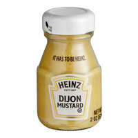 Heinz Dijon Mustard 2 oz. Personal Glass Bottle - 60/Case