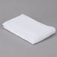 60 Pieces White Wash Cloths Size 12x12 Cotton Poly Blend - Bath