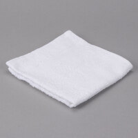 Oxford Gold Cam 12 inch x 12 inch Cotton/Poly Wash Cloth with 100% Cotton Loops and Hemmed Cam Border 1 lb. - 300/Case