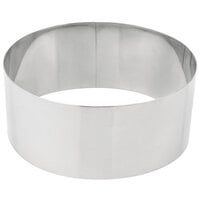 American Metalcraft SR6073 7 inch x 3 inch Stainless Steel Round Cake Ring
