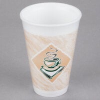 Dart 16X16G ThermoGlaze 16 oz. Cafe G Espresso Foam Cup   - 25/Pack