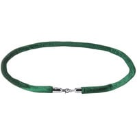 Aarco TR-126 8' Green Stanchion Rope with Chrome Ends