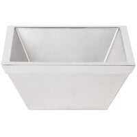 Cal-Mil 3326-10-55 Square Stainless Steel Cold Concept Bowl - 10 inch x 10 inch x 4 inch