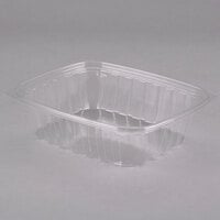 Dart C24DER ClearPac 24 oz. Clear Rectangular Plastic Container - 63/Pack