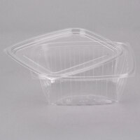 Dart C32DCPR ClearPac 32 oz. Clear Rectangular Plastic Container with Lid - 63/Pack
