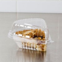 Dart Clearseal 5 inch Hinged Clear Slice Container - 125/Pack