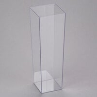 Cal-Mil 879-16 5 inch x 16 inch Square Clear Acrylic Accent Display Vase
