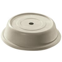 Cambro 1012VS101 Versa Antique Parchment Camcover 10 3/4 inch Round Plate Cover - 12/Case