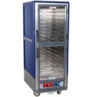Metro C539-CLDC-4-BU C5 3 Series Low Wattage Heated Holding and Proofing Cabinet with Clear Dutch Doors - Blue