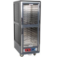 Metro C539-CLDC-L-GY C5 3 Series Low Wattage Lip Load Heated Holding and Proofing Cabinet with Clear Dutch Doors - Gray