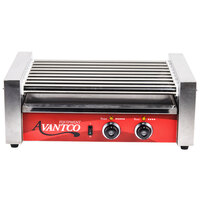 Avantco RG1824 24 Hot Dog Roller Grill with 9 Rollers - 120V, 750W